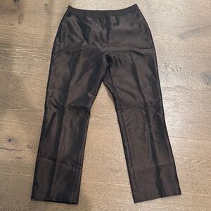 Ann Taylor Brown Tailored Straight Leg Dress Pants Trousers Size 6